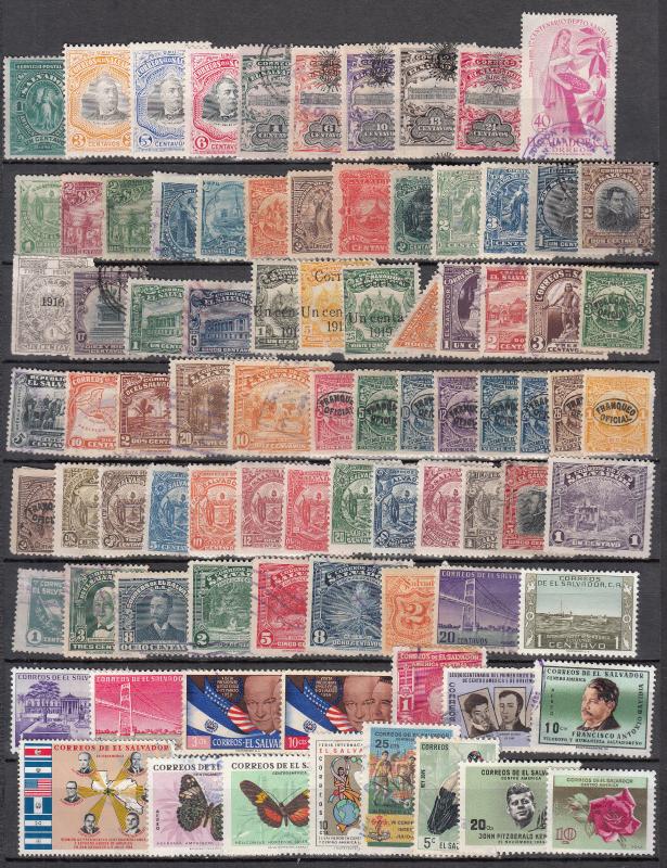 Salvador -  small stamp collection