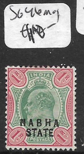 INDIA NABHA (P2509B) KE 1R  SG 46  MOG