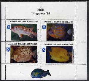 Easdale 1995 'Singapore 95' Stamp Exhibition (Fish) sheet...