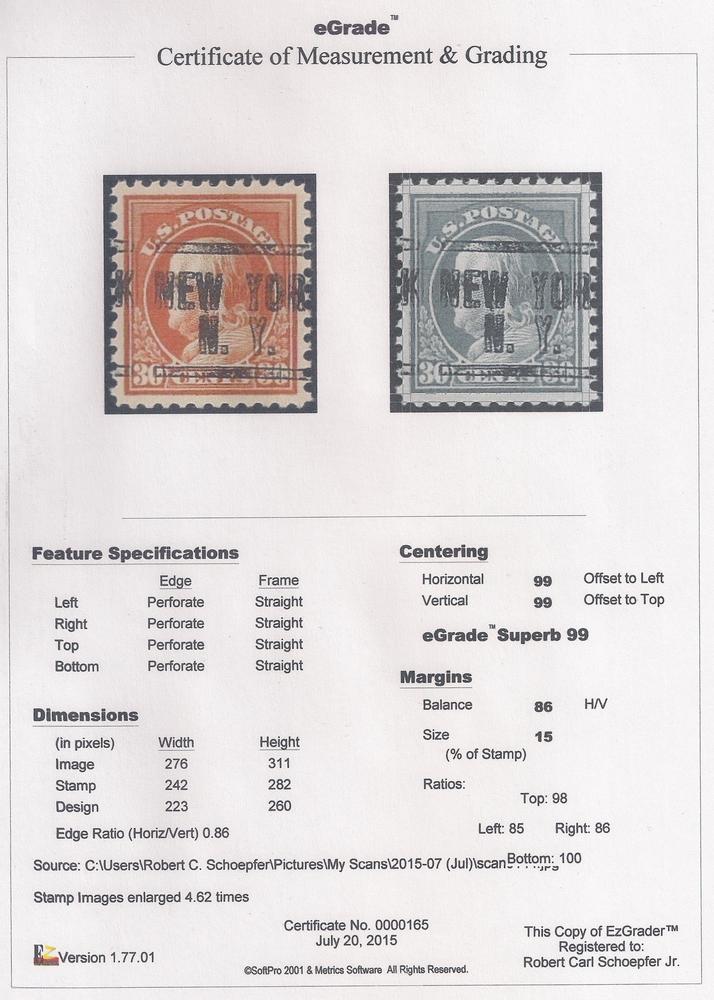 508 8c Franklin, Used [1] **ANY 5=**  United States, General Issue Stamp /  HipStamp