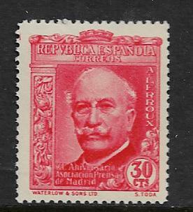 SPAIN  564  MNH  ALEJANDRO LERROUX 1936