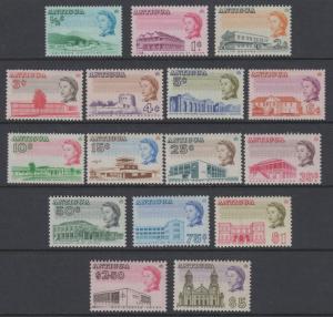 Antigua - Scott 167-182 - QEII Definitive Issue -1966 - MNH - Set of 16  Stamp