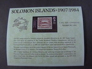 SOLOMON ISLANDS # 525-MINT/NEVER HINGED------SOUVENIR SHEET------1984