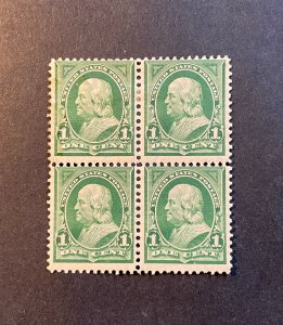 *US Stamp #279, Mint block of 4, hinged