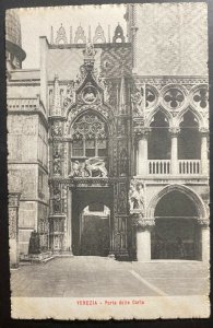 1910 Venice Italy RPPC Postcard Cover To Oslo Norway Carta Door View