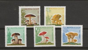 Russia 1964 Mushroom s sg.3058-62 set of 5   MNH