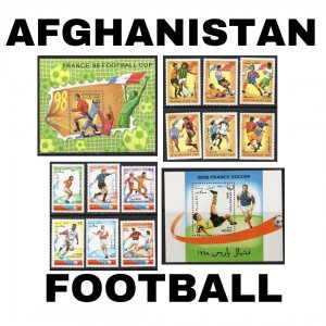 Thematic Stamps - Afghanistan - Football - Choose from dropdown menu