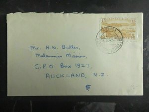 1962 New Hebrides Missionary Cover To Auckland New Zealand Melanesian Mission