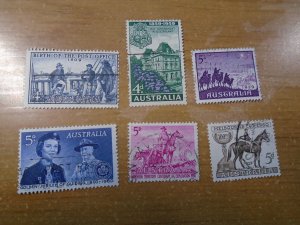 Australia  #  332-37 used