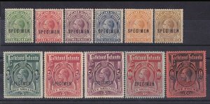 FALKLAND ISLANDS 1912 KGV set ½d to £1 SPECIMEN RARE