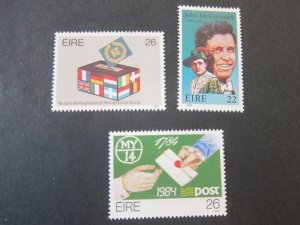 Ireland 1984 Sc 591,594,602 sets(3) MNH