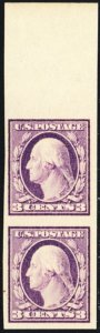 483, Mint VF NH 3¢ Imperforate Pair - A GEM - Stuart Katz