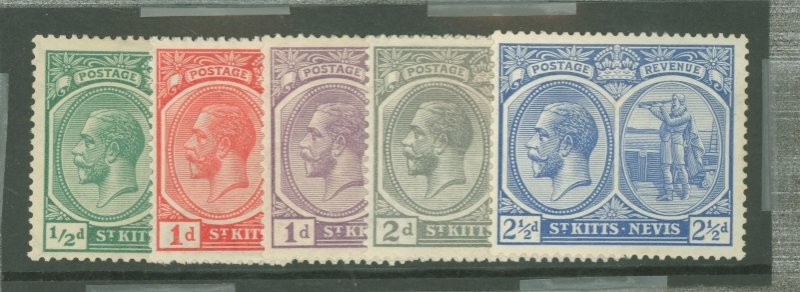 St. Kitts-Nevis #37-39/42/43a/45var  Multiple