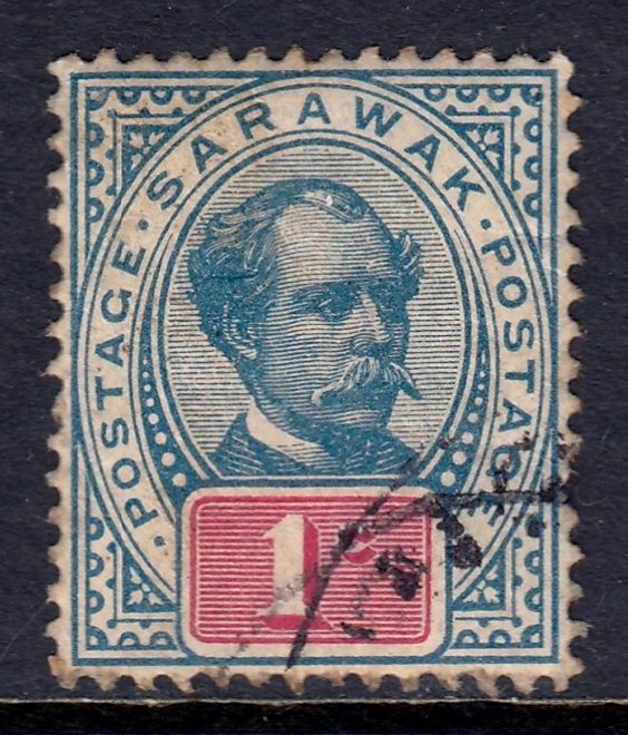 Sarawak - Scott #36 - Used/CTO - Toning, pencil on reverse - SCV $1.40