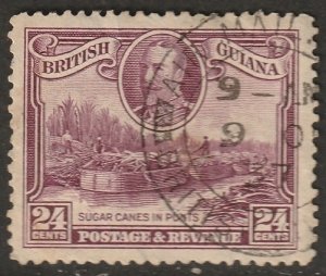 British Guiana 1934 Sc 216 used air mail cancel