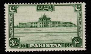 PAKISTAN SG31 1948 3a GREEN MNH