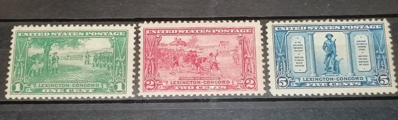 United States Lexington-Concord Issue 1925 MH