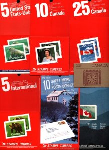 CANADA 1989 SET OF 7 BOOKLETS MNH