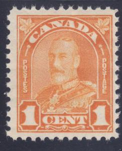Canada 162 MNH 1930 1c Orange KG V Issue