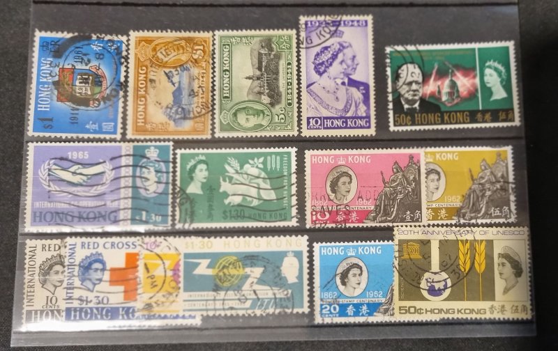 Hong kong amazing stamps collection. Elizabeth 1940-1970. #610