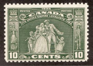 1934 Canada Sc #209 - 10¢ - Loyalists Statue - MNH est $60