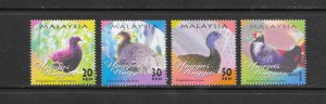 BIRDS - MALAYSIA #790-3 MNH