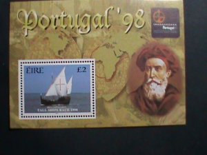 EIRE-1998-SC#1145 PORTUGAL'98 TALL SHIPS RACE-MNH S/S SHEET-VERY FINE