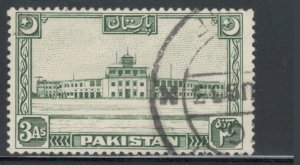 Pakistan 1948 Karachi Airport Building 3a Scott # 31 Used