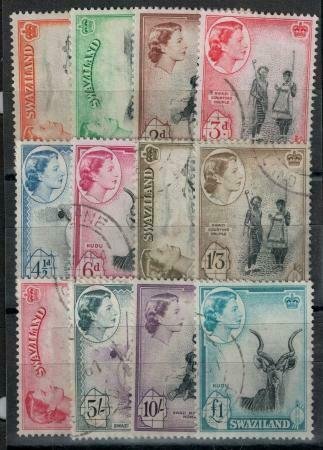 Swaziland 1956 SC 55-66 Used Set CV $110