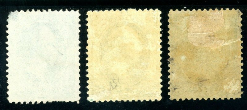 USAstamps Unused FVF US 3 Washington Bank Notes Scott 147 NG, 158, 207 OG MH