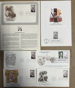 SOJOURNER TRUTH #2203 BLACK HERITAGE SERIES COLLECTION OF 6 FDC ITEMS & PAGE