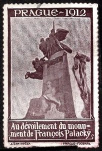 1912 Czechoslovakia Poster Stamp Unveiling Of The François Palacký Monument