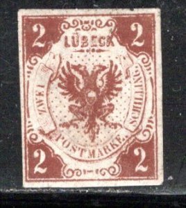 German States Lubeck Scott # 3, mint nh