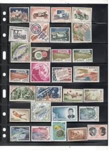 MONACO COLLECTION ON STOCK SHEET MINT/USED