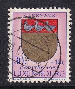 Luxembourg   #B210  used 1959  Coat of Arms 30c