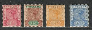 St. Helena Sc#41-44 M/H/F-VF, Partial Set, Cv. $49.50