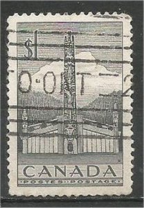 CANADA, 1953, used $1 Pacific Coast Indian Scott 321