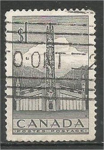 CANADA, 1953, used $1 Pacific Coast Indian Scott 321