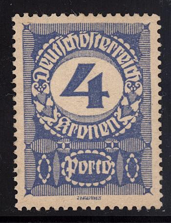 Austria 1920  Scott #J88 gray paper MLH