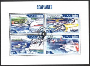 Maldives 2013 Aviation Seaplanes Sheet Used / CTO