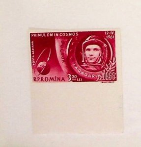 Romania Sc C104 MNH Imperf of 1961 - Gagarin, Space