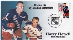 CA14-003, 2014, FDC, Canadian Defensemen, Harry Howell, Original Six,