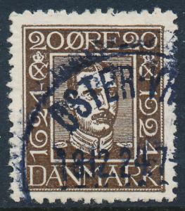 Denmark Scott 172 (AFA 140), 20 øre brown, VF used