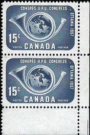 CANADA   #372 MNH PAIR (9)