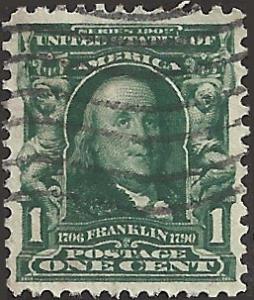 # 300 Blue Green Used Ben Franklin