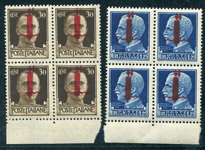 CSR Florence Cent. 30 and Lit.1.25 red overprint variety