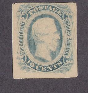 CONFEDERATE STATES OF AMERICA #12 OG HR possibly 12a TRULY ODD LIGHT COLOR!!