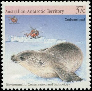 Australian Antarctic Territory 1988 Sc L76a-e Penguin Albatross Dolphin CV $5.25