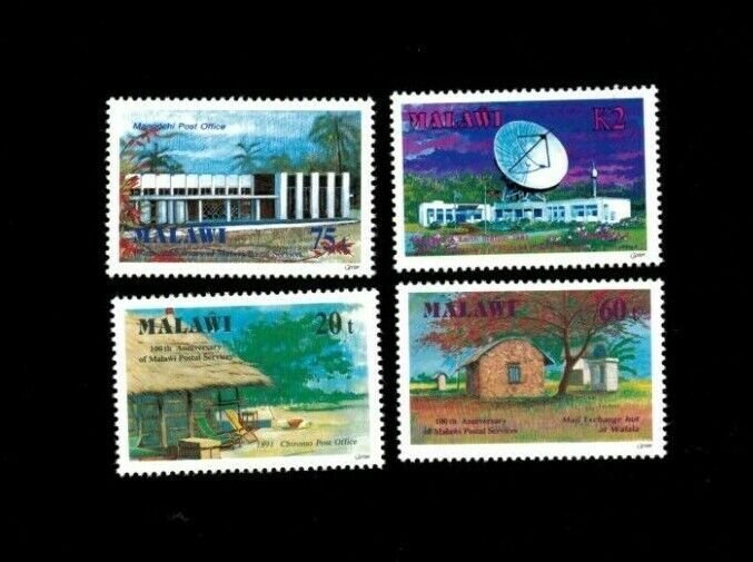 Malawi 1991 - Postal Service - Set of 4v - Scott 586-89 - MNH