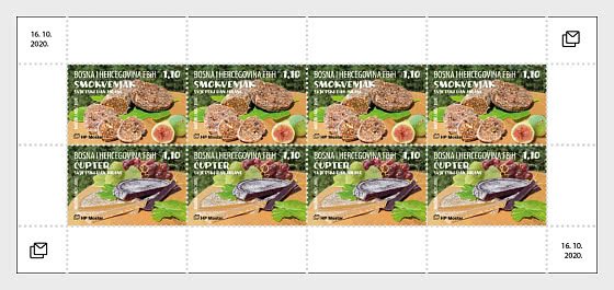 Stamps of Bosnia and Herzegovina Mostar 2020.  World Food Day 2020 - Jelly From